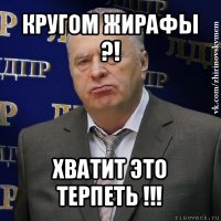 кругом жирафы ?! хватит это терпеть !!!