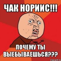 чак нориис!!! почему ты выебываешься???