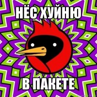 нёс хуйню в пакете