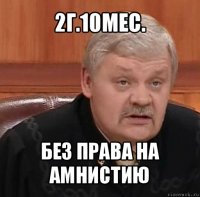 2г.10мес. без права на амнистию