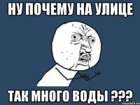 ну почему на улице так много воды ???