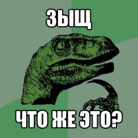 зыщ что же это?