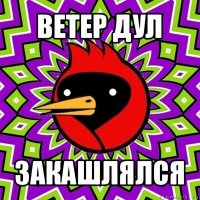 ветер дул закашлялся