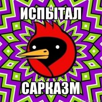 испытал сарказм