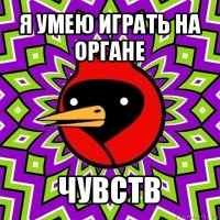 я умею играть на органе чувств