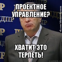 проектное управление? хватит это терпеть!