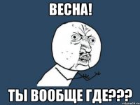 весна! ты вообще где???