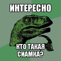 интересно кто такая сиамка?