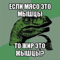 если мясо это мышцы то жир это жышцы?