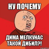 ну почему дима мелкунас такой дибил?!