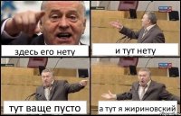 здесь его нету и тут нету тут ваще пусто а тут я жириновский