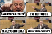 Захожу в "о сервере" Тут Петросян Там Дубовицкая Аншлаг какой-то штоле ?