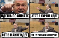 Идешь по Алмате Этот в куртке идет Тот в майке идет Так тут холодно или жарко?