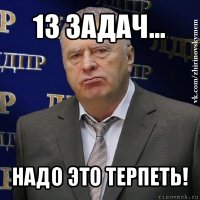 13 задач... надо это терпеть!