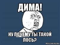 дима! ну почему ты такой лось?