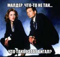 малдер, что-то не так... что такое этот айгал?