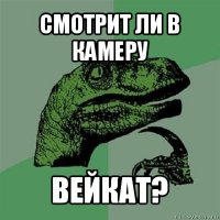 смотрит ли в камеру вейкат?