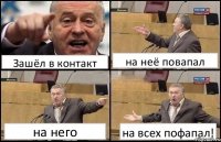 Зашёл в контакт на неё повапал на него на всех пофапал!