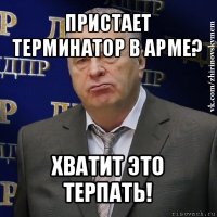 пристает терминатор в арме? хватит это терпать!