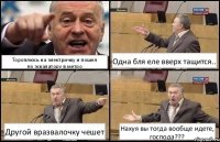 Тороплюсь на электричку и пошел
по эскалатору в метро Одна бля еле вверх тащится.. Другой вразвалочку чешет Нахуя вы тогда вообще идете, господа???