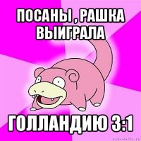 посаны , рашка выиграла голландию 3:1