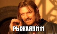  рыжая!!!111