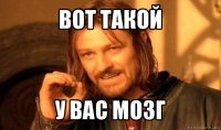 вот такой у вас мозг