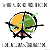 ты не любиш noize mc пошла нахуй не рамси