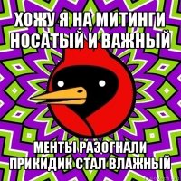 хожу я на митинги носатый и важный менты разогнали прикидик стал влажный