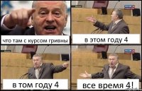 что там с курсом гривны в этом году 4 в том году 4 все время 4!