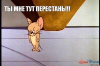 Ты мне тут перестань!!!