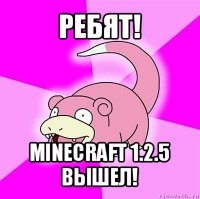 ребят! minecraft 1.2.5 вышел!