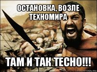 остановка, возле техномира там и так тесно!!!