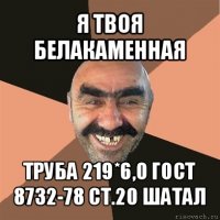 я твоя белакаменная труба 219*6,0 гост 8732-78 ст.20 шатал