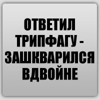 ОТВЕТИЛ ТРИПФАГУ - ЗАШКВАРИЛСЯ ВДВОЙНЕ