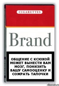 Общение с Ксюхой может вынести вам мозг, понизить вашу самооценку и сожрать тапочки