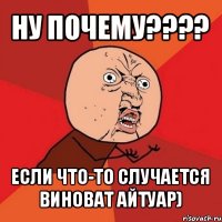 ну почему??? если что-то случается виноват айтуар)