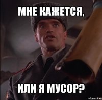 мне кажется, или я мусор?