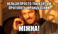 нельзя просто так взять и прогулять французский мiжна!