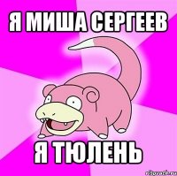 я миша сергеев я тюлень