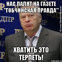 нас палят на газете "гобчинская правда" хватить это терпеть!