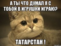 а ты что думал я с тобой в игрушки играю? татарстан !