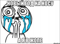 новый год на носу а я в жопе