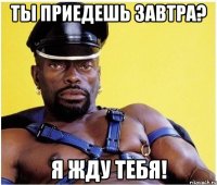 ты приедешь завтра? я жду тебя!