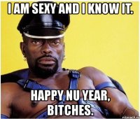 i am sexy and i know it. happy nu year, bitches.