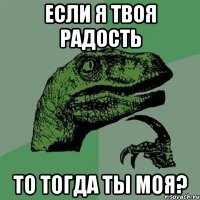 если я твоя радость то тогда ты моя?