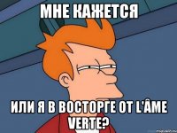 мне кажется или я в восторге от l'âme verte?