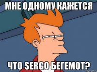 мне одному кажется что sergo бегемот?