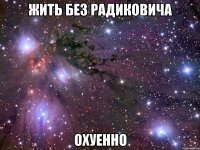 жить без радиковича охуенно