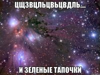 цщзвцльцвьцвдль.... и зеленые тапочки